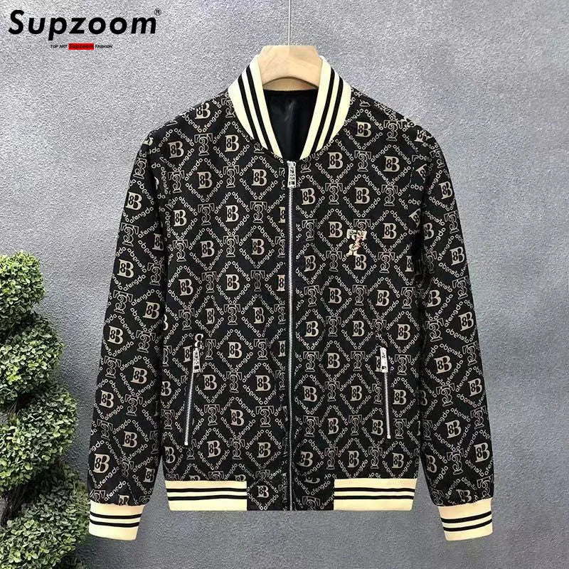 Supzoom New Arrival Top Fashion Trendy Spring And Autumn Stand-Up Collar Loose Casual Retro Handsome Jackets Men Coat
