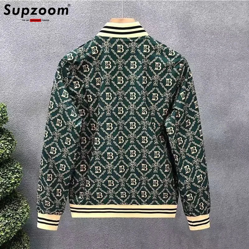 Supzoom New Arrival Top Fashion Trendy Spring And Autumn Stand-Up Collar Loose Casual Retro Handsome Jackets Men Coat